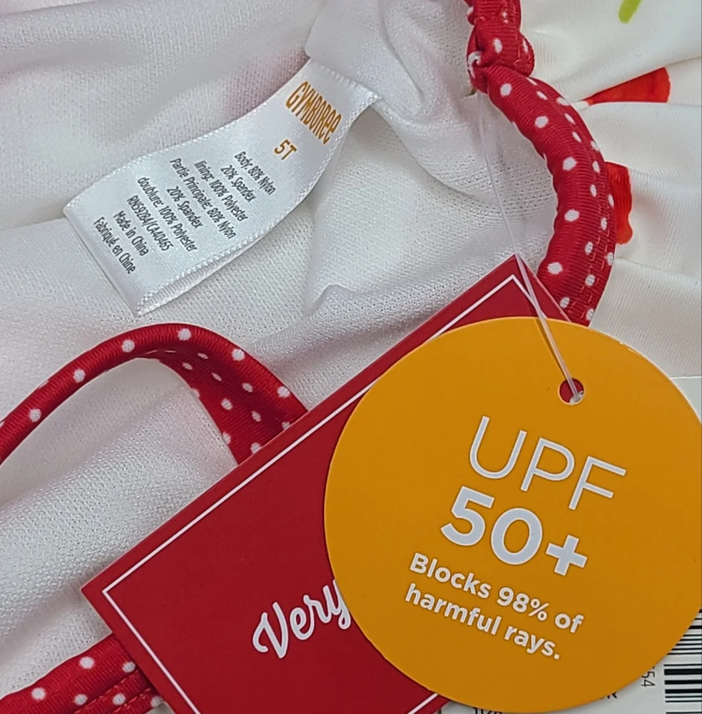 NEW Gymboree cherry ruffle swimsuit size 5T